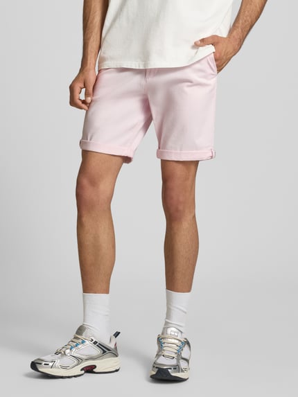 JACK & JONES Straight Fit Shorts mit Eingrifftaschen Modell 'Bowie' Hellrosa 4