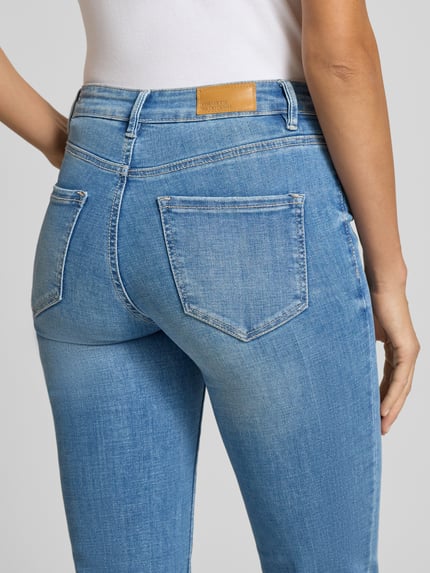 VERO MODA Straight Fit Jeans aus Baumwoll-Mix Modell 'FLASH' Jeansblau 3