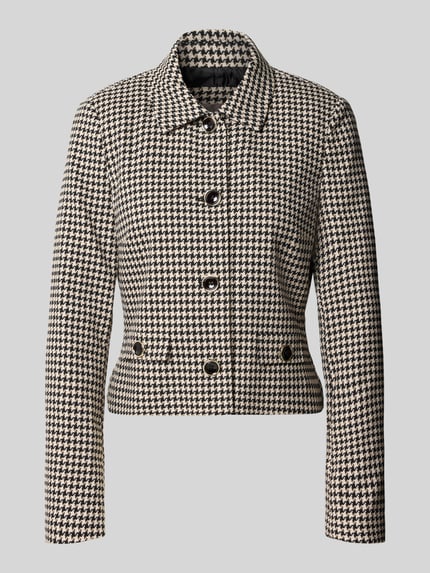 Slim Fit Blazer mit Hahnentrittmuster Shop The Look MANNEQUINE