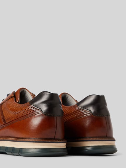 bugatti Leren sneakers met labelopschrift, model 'Simone Comfort' Cognac - 2