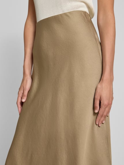 DRYKORN Spódnica midi z elastycznym pasem model ‘URA’ Camel 3