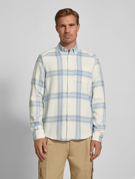 DRYKORN Koszula casualowa o kroju slim fit z kołnierzykiem typu button down model ‘LIET’ Niebieski 4