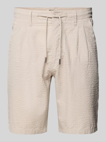 ONLY & SONS Regular fit korte broek met structuurmotief, model 'LEO LIFE' Beige - 2