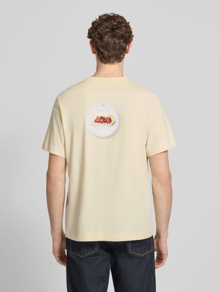 Selected Oversized T-Shirt aus reiner Baumwolle Modell 'ELIAS' Hellgelb 5