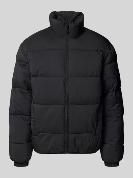 Tom Tailor Denim Krój regular fit Kurtka w stylu puffer ze Stójka BLACK 2