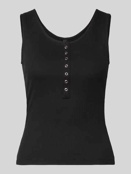 Slim Fit Tank Top aus Baumwoll-Mix Modell 'SIMPLE' Shop The Look MANNEQUINE