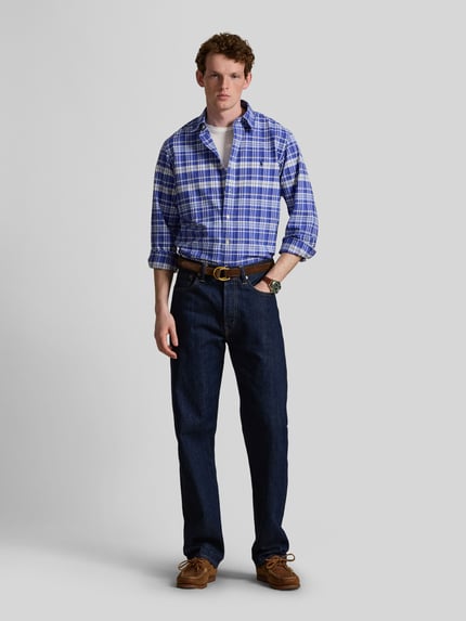 Polo Ralph Lauren Regular Fit Freizeithemd aus reiner Baumwolle Blau 1
