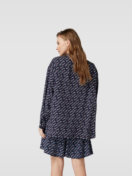 Kenzo overhemdblouse met knoopsluiting Donkerblauw - 5