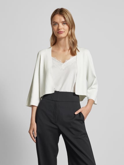 s.Oliver BLACK LABEL Strickcardigan mit offener Vorderseite Weiss 4