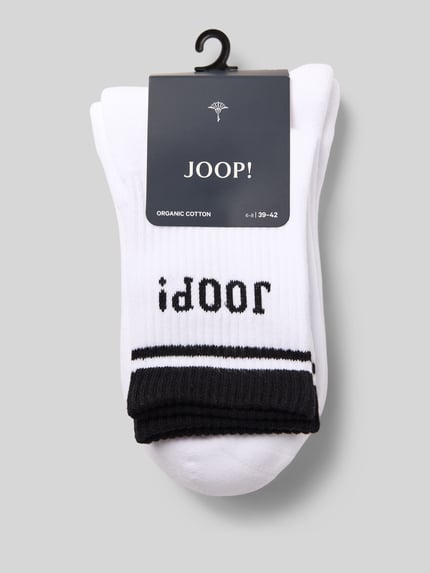JOOP! COLLECTION Socken im 2er-Pack mit Label-Stitching Weiss 3