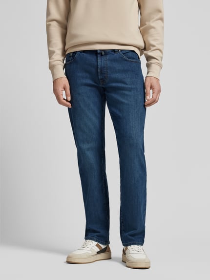 Pierre Cardin regular fit jeans met 5-pocketdesign model 'Dijon' Jeansblauw - 4
