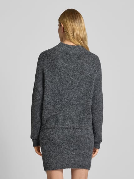 Neo Noir Oversized Strickpullover mit Woll-Anteil Modell 'Paulina' Anthrazit 5