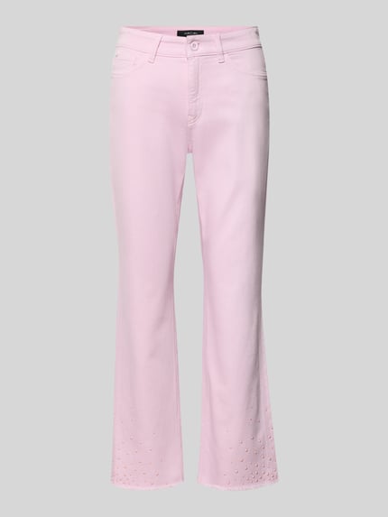 Slim Fit Jeans mit Fransen Shop The Look MANNEQUINE