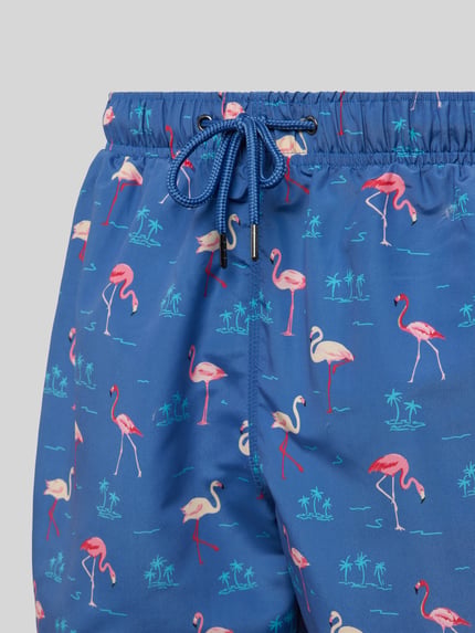 MCNEAL Badehose mit Motiv-Print Rauchblau 2