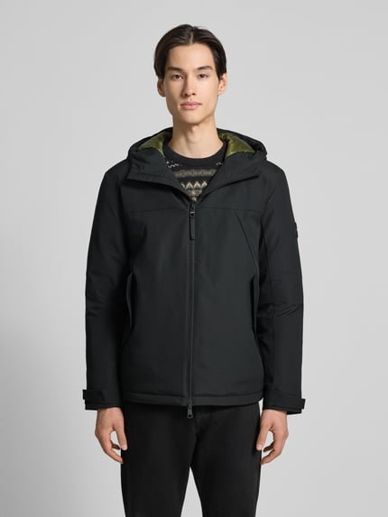 Tommy Hilfiger Regular fit functioneel jack met capuchon Zwart - 4