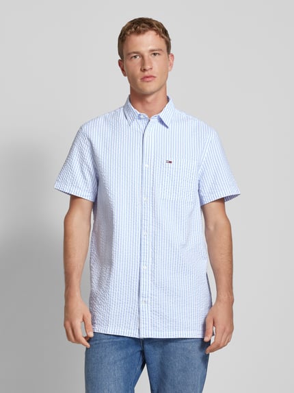 Tommy Jeans Koszula casualowa w paski Jasnoniebieski 4