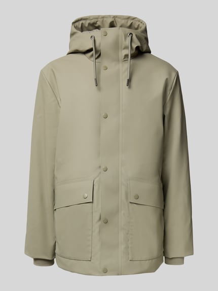 Rains Funktionsjacke mit Kapuze Schilf 2