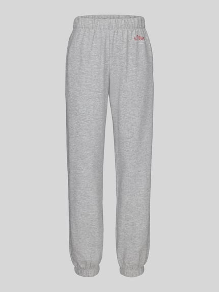 s.Oliver RED LABEL Relaxed Fit Sweathose aus Baumwoll-Mix - s.Oliver x Heidi Klum Hellgrau 2