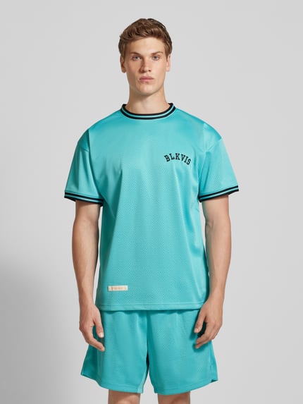 BLKVIS T-Shirt mit Rundhalsausschnitt Tuerkis 4