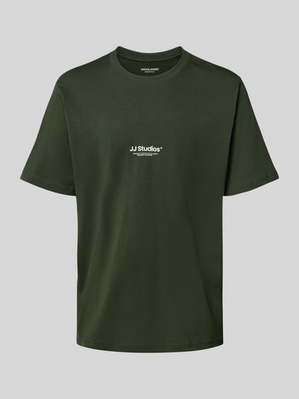 JACK & JONES T-Shirt mit Rundhalsausschnitt Modell 'SOHO' Dunkelgruen 2