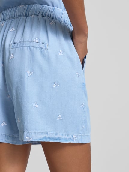 b.young Relaxed fit korte broek met elastische band, model 'KOSMO' Blauw - 3