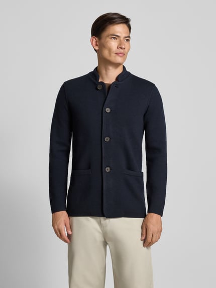Emporio Armani Leinensakko mit Knopfleiste Marine 4