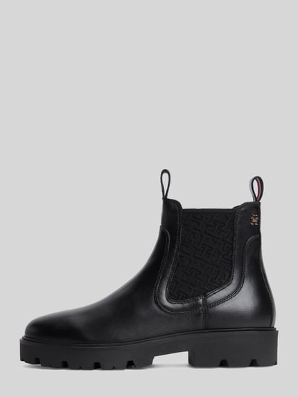 Tommy Hilfiger Chelseas aus echtem Rindsleder Black 2