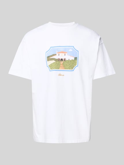 BLKVIS T-Shirt mit Motiv-Print Modell 'DOMAINE' Weiss 2