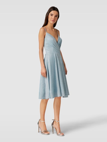 LUXUAR FASHION Cocktailkleid mit Effektgarn Mint 4
