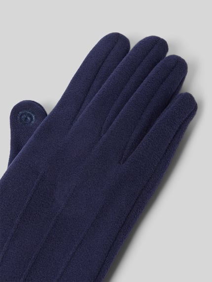 Produktfoto, Handschuhe mit Touchscreen-Funktion von EEM, unifarben dunkelblau, strukturierte Oberfläche, Damen Handschuhe