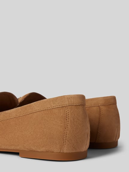 Lauren Ralph Lauren Leren loafers met labelapplicatie model 'AVERI III' Camel - 2