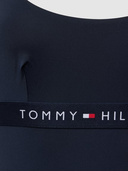 Tommy Hilfiger Badpak met labeldetail, model 'ONE PIECE' Marineblauw - 2