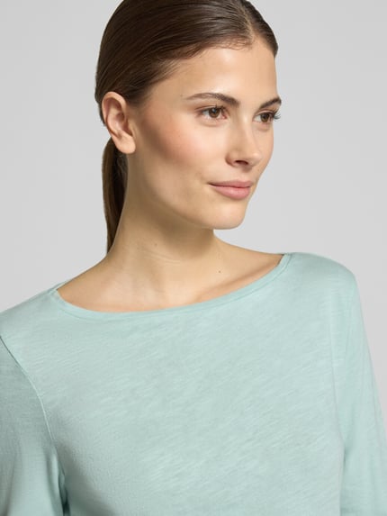 Tom Tailor Regular Fit Langarmshirt aus Baumwoll-Mix Mint 3