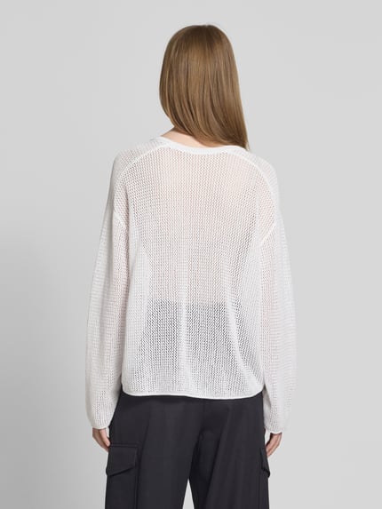 DRYKORN Strickpullover mit überschnittenen Schultern Modell 'MAIJA' Weiss 5