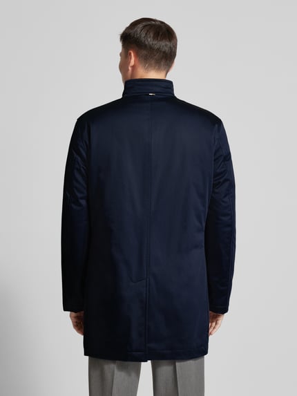 BOSS Functioneel jack met opstaande kraag, model 'Jared' Marineblauw - 5