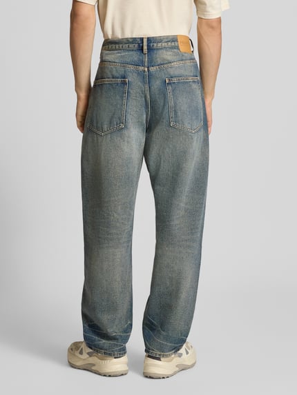 REVIEW Loose Fit Jeans mit 5-Pocket-Design Dunkelblau 5