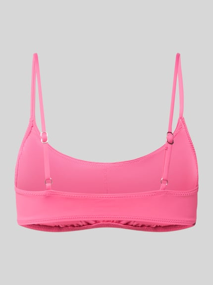 Produktfoto, Bikini-Oberteil mit Logo-Stitching von Polo Ralph Lauren, look: effen, verstelbare spaghettibandjes, zonder sluiting, gevoerd, uitneembaar, gestikt logo, hartvormige hals