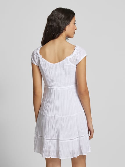 GUESS Mini-jurk met vierkante hals Wit - 5