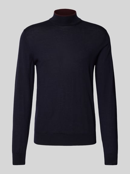 Cruna Strickpullover aus reiner Wolle Marine 2
