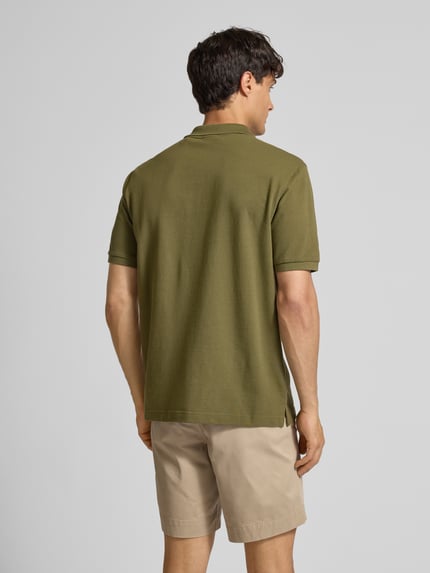 GANT Poloshirt mit Label-Stitching Oliv 5