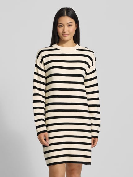 VERO MODA Fließendes Strickkleid aus Viskose-Mix Modell 'SABA' Black 4