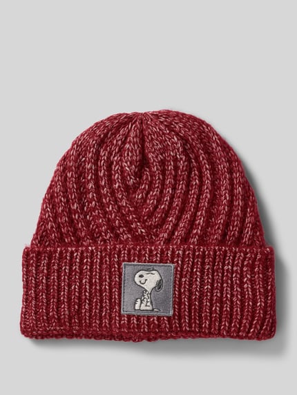 Codello Beanie met labeldetail Rood - 1