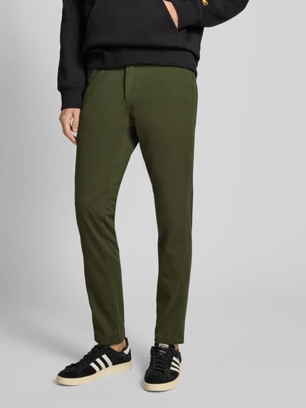 JACK & JONES Regular fit chino met stretch, model 'MARCO' Donkergroen - 4