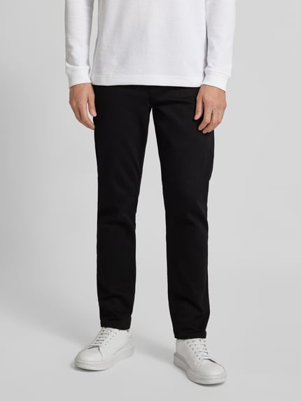 Tommy Hilfiger Straight fit jeans in 5-pocketmodel, model 'HARLEM' Zwart - 4