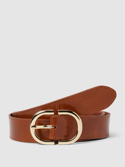 Weinmann Riem van runderleer met doornsluiting Cognac - 1