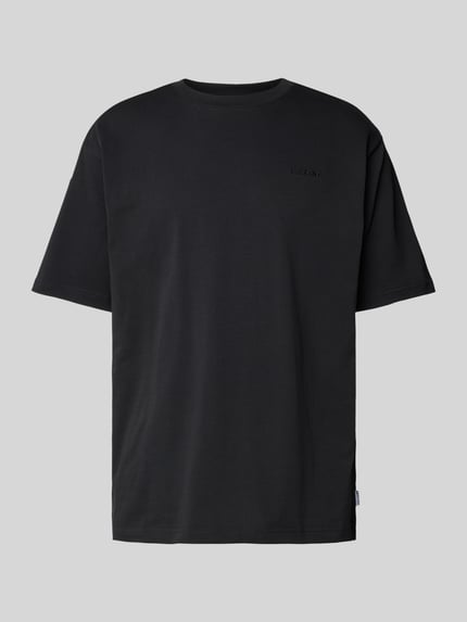 Mazine T-Shirt mit Label-Stitching Black 2
