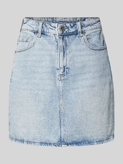 VERO MODA Spódnica jeansowa o kroju regular fit z 5 kieszeniami model ‘TESSA’ Jeansowy niebieski 2