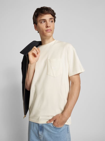 BLKVIS T-shirt z kieszenią na piersi Biały 3