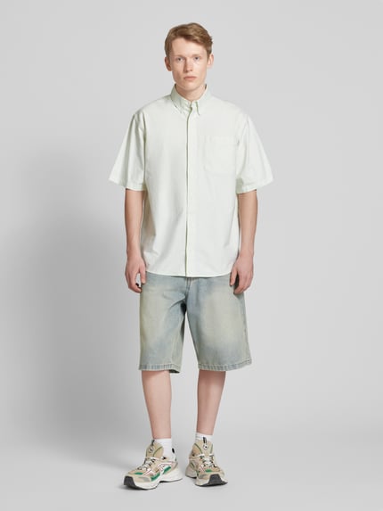 Karl Kani Baggy Fit Jeansshorts im 5-Pocket-Design Jeansblau 1
