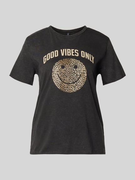 ONLY Regular Fit T-Shirt aus reiner Baumwolle Modell 'LISA LIFE LUCY' Black 2